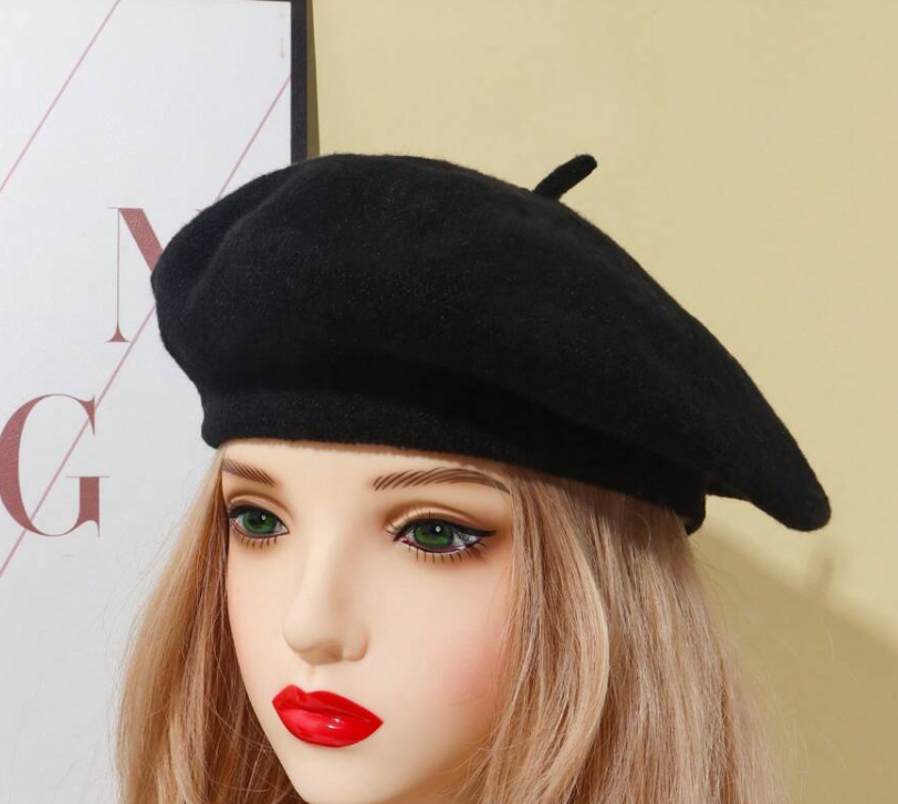 Shein Women's Autumn/Winter Knitted Warm French Style Knitted Beret -.