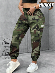 Shein Lightweight Thin Camouflage Cargo Pants, M -.