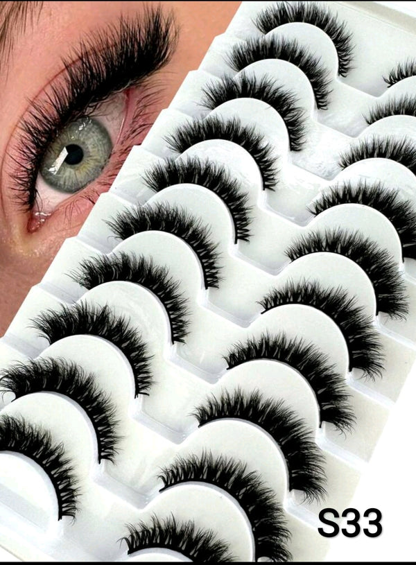 Shein 3d Faux Mink Natural Look False Eyelashes, S33 /