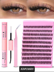 Shein DIY Eyelash Extension Kit 200pcs Individual Lashes Cluster D Curl, XDP24601 +