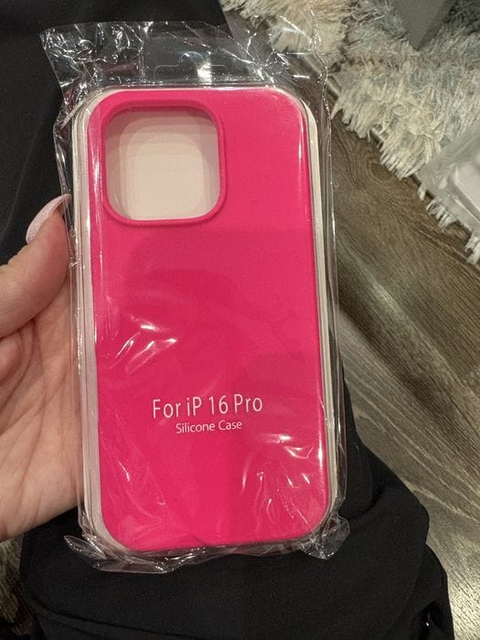 Hot Pink Liquid Silicone Case for IPhone 16 Pro Max >
