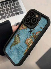 World Map Painted  Compatible With Iphone Case>