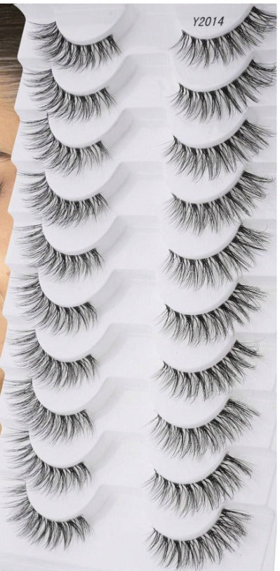 Shein Soft 10Pairs False Eyelashes Natural Look Wispy 3D, Code: Y2014 +