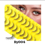 Shein False Eyelashes Natural Look Cat Eye Lashes Wear Comfortable Black Fake Lashes, Code: By004 +