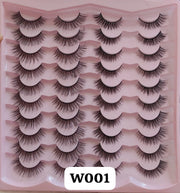 Shein 20 Pairs of Premium 3D Faux Mink Eyelashes – Multi-Pair Set, Code: W001 +