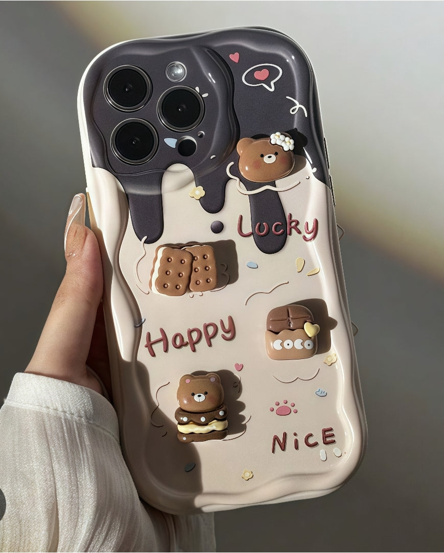 Adorable Bear Phone Case 3d Cute Elements>