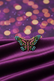 Shein Butterfly Brooch Pin Women Vintage Brooches and Pins Insect Luxury Big Brooch>