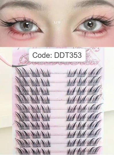 Shein 18pcs/60pcs/Set Gentle Curl Faux Mink Eyelashes, Code: DDT353 -.