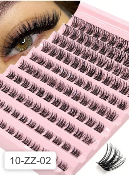 Shein 120pcs D-Curl Mixed Length 8-16mm Fluffy & Lightweight False Eyelashes, Code: 10-ZZ-02 -.