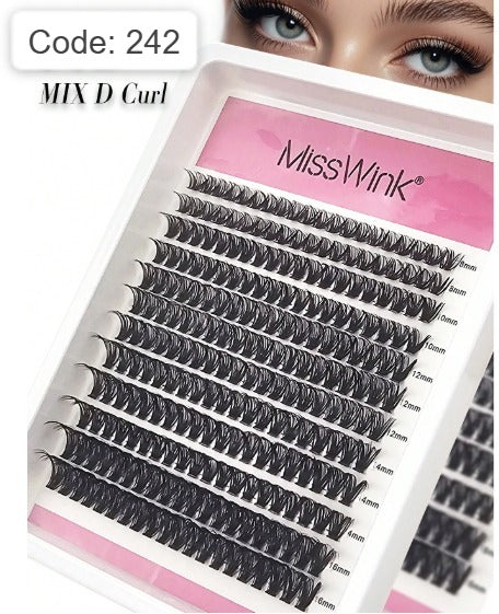 Shein Miss Wink 50D Soft Curled Natural Eyelash Extensions, Code: 242>