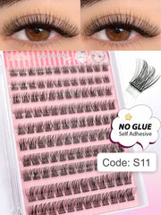 Shein Asiteo 120Pcs D-Curl Self-Adhesive Eyelash Clusters, Code: S11 -.