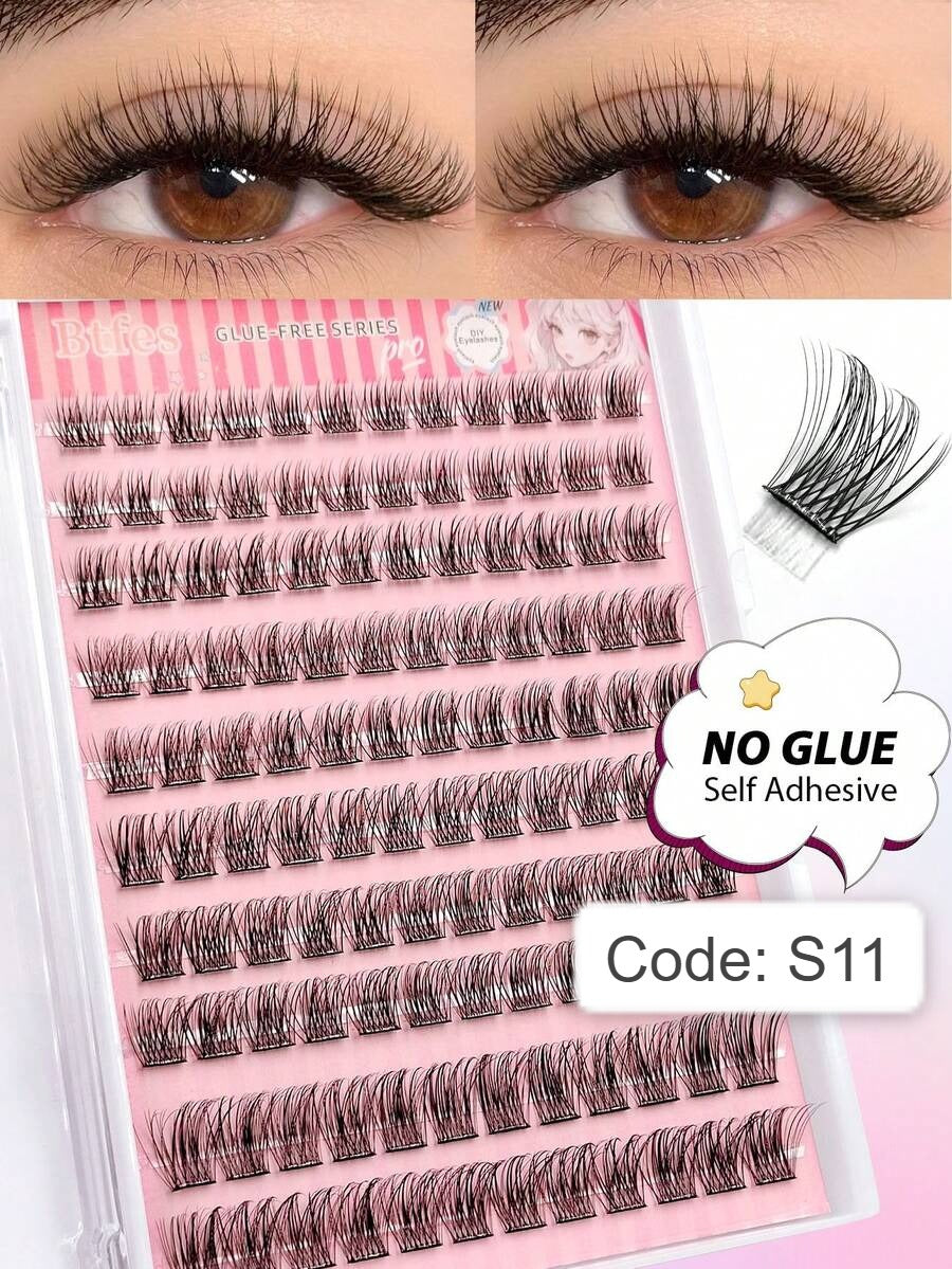 Shein Asiteo 120Pcs D-Curl Self-Adhesive Eyelash Clusters, Code: S11 -.