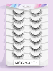 Shein MAANGE MAGEFY 7 Pairs Natural Fluffy False Eyelashes, Code: MGY7308-7T-1 -.