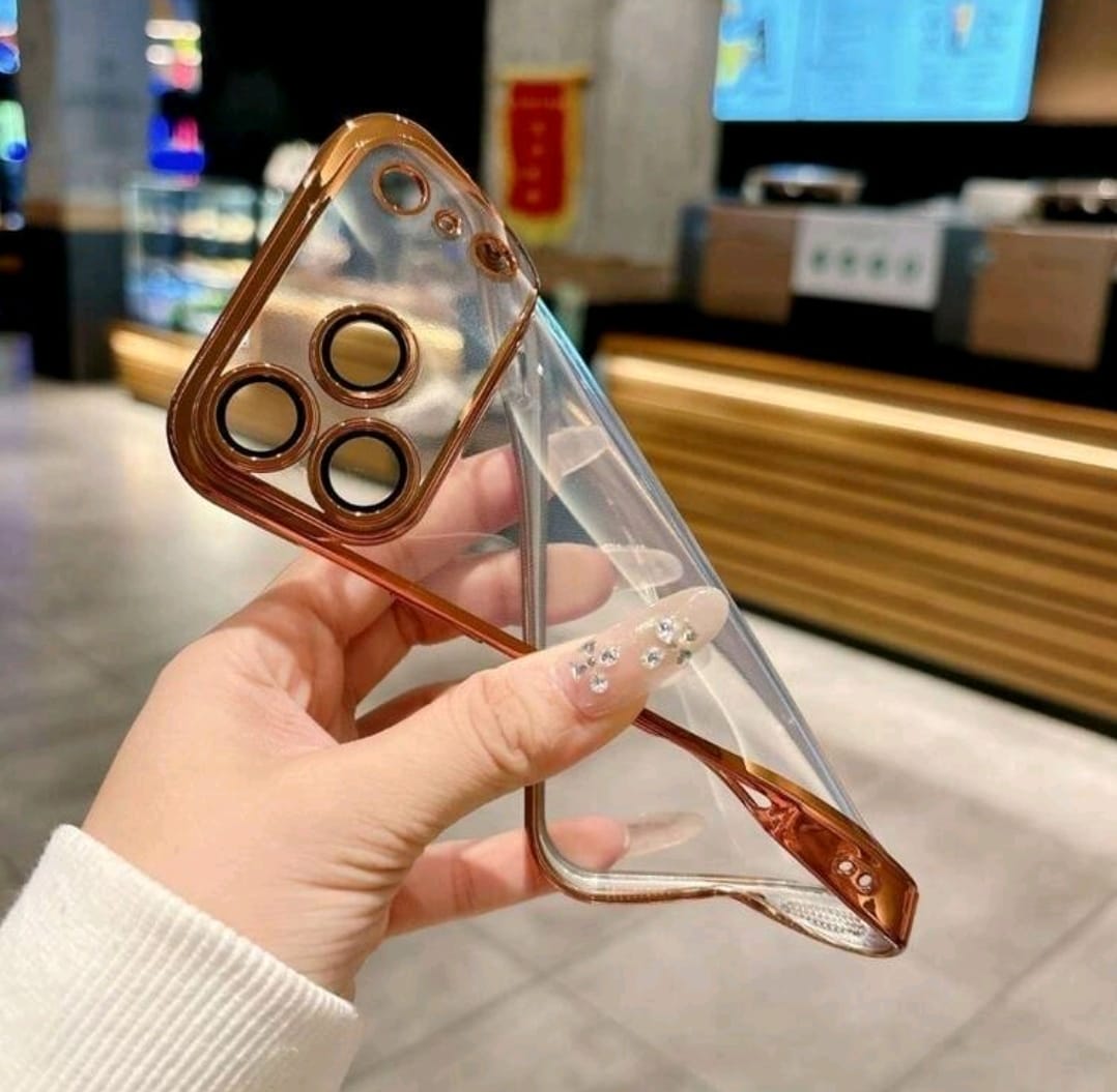 Electroplated Frame Lens Film Protective Soft Phone Case >