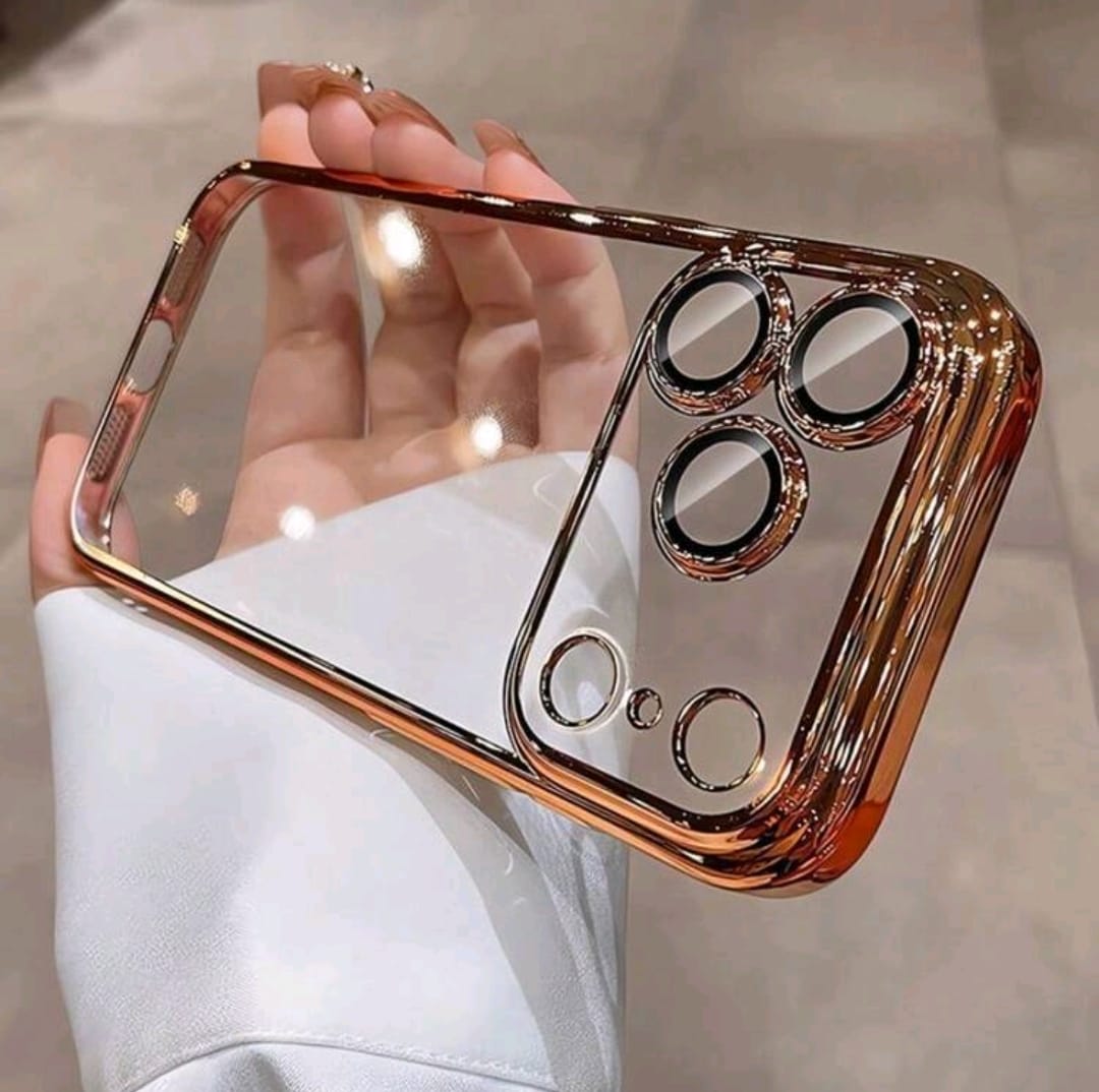 Electroplated Frame Lens Film Protective Soft Phone Case >