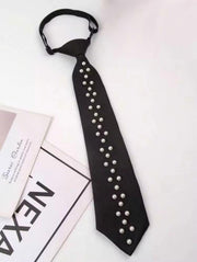 Shein One-piece Elegant Pearl Bow Tie For Women >
