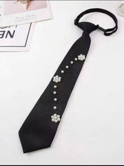 One-piece Elegant Eearl Bow Tie For Women >