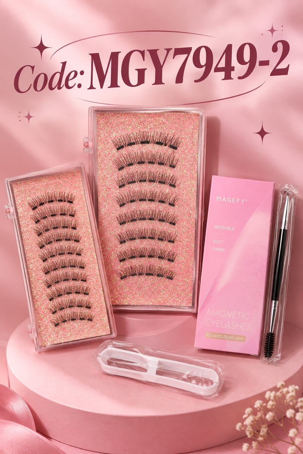 Shein 4 Pairs Magnetic Eyelashes Code: MGY7949-2>