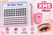 Shein XMS 130 Pcs No-Glue Cluster Eyelashes Kit with Applicator,Code:XMS >