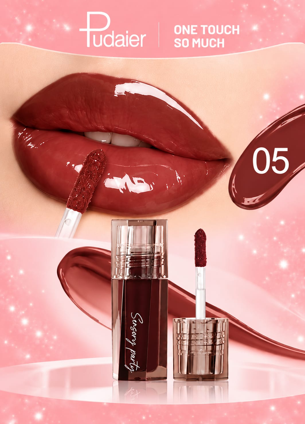 Shein 1pc Moisturizing Mirror Effect Lip Gloss