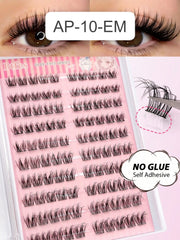 Shein Women's Self-Adhesive Fluffy D Curl False Eyelash Cluster Set Code : AP-10-EM