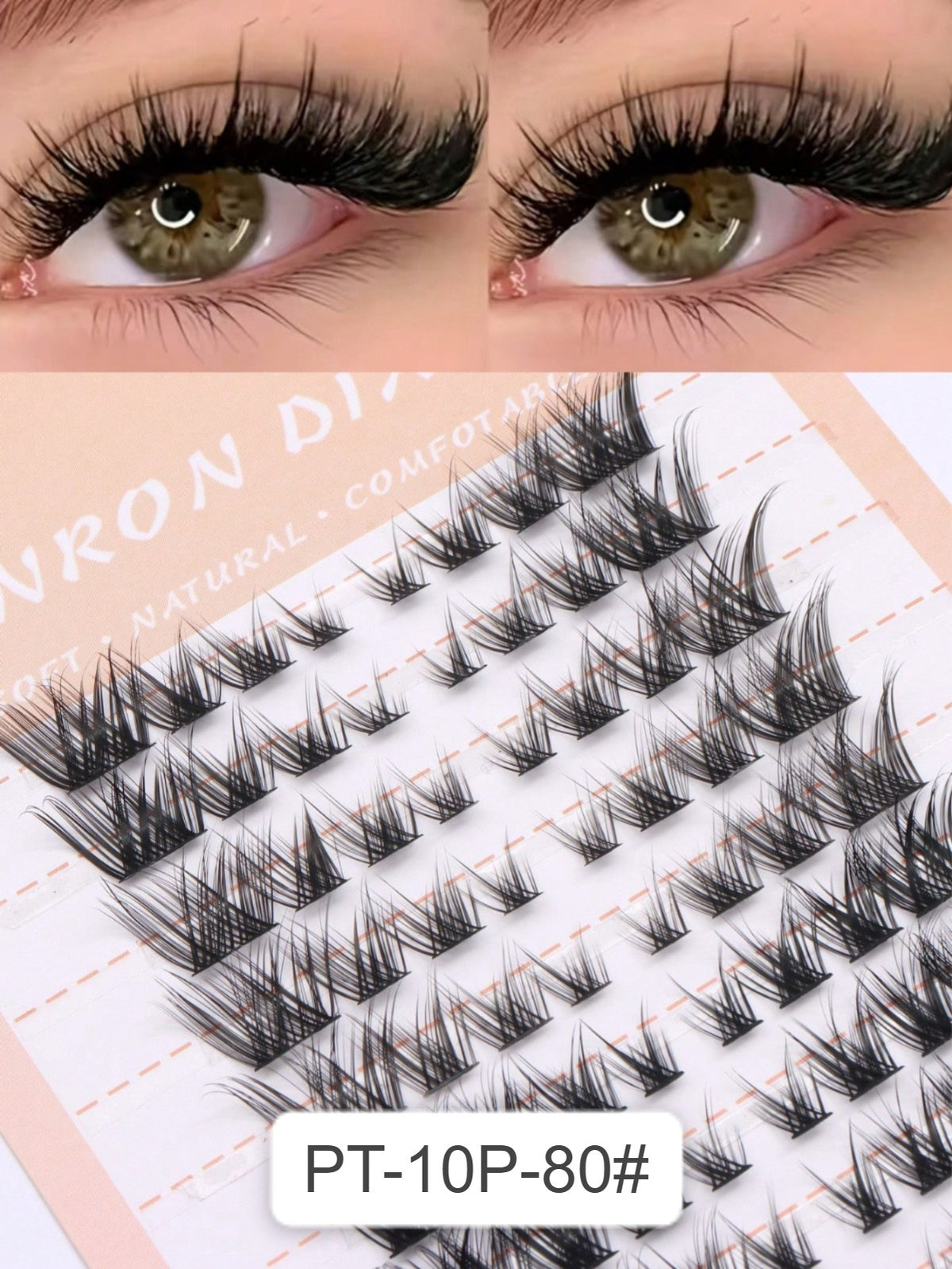 Shein Women's 80-Piece Anime D-Curl Flirty Fox False Eyelash Cluster Set Code : PT-10P-80#