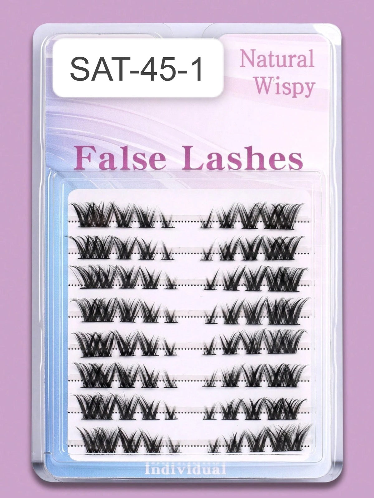 Shein Women's Natural Fox Eye Sectioned Cluster Eyelashes Set Code : SAT-45-1