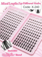 Shein Women's 240-Piece C-Curl Fluffy 3D False Eyelash Set, Code: X-240