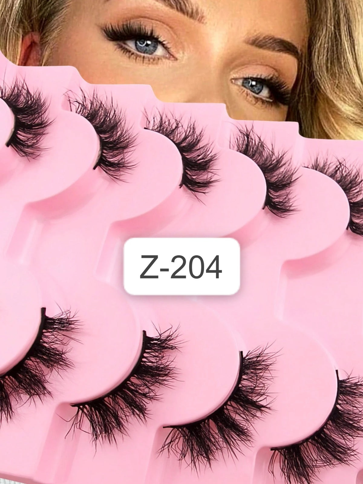 Shein Women's 10mm Cat Eye Faux Mink False Eyelash Set Code : Z-204