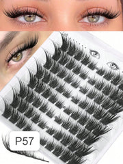 Shein Women's Cat Eye Spiky Cluster Eyelashes Set Code : P57
