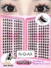 Shein Women's 300-Piece Fluffy Self-Adhesive False Eyelash Cluster Set Code : N-Q-AX