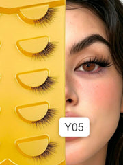 Shein Women's 5-Pair Natural Soft Half Cat Eye False Eyelash Set Code : Y05