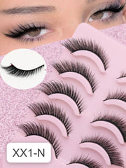 Shein Women's 10Pairs  Natural Fluffy Soft 3D False Eyelash Set Code : XX1-N