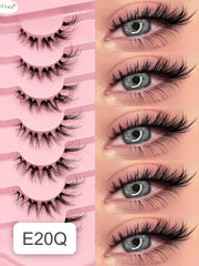 Shein Women's 7-Pair Natural Crisscross Short False Eyelash Set Code : E20Q