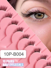 Shein Women's 10P Wispy Cat Eye Half Lashes Set Code : 10P-B004