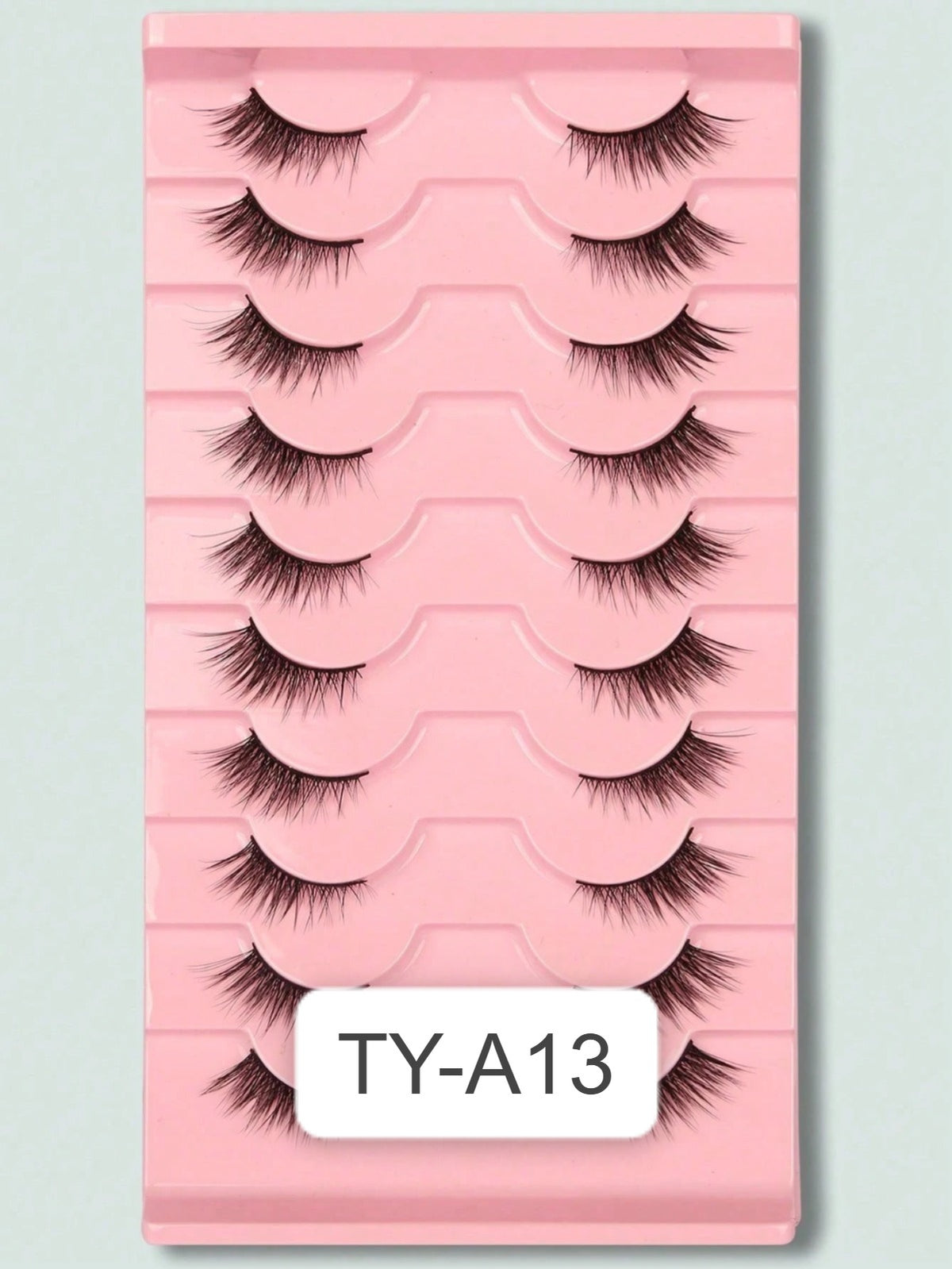 Shein Women's 10 Pairs Natural Crisscross Cat Eye False Eyelashes Set Code : TY-A13