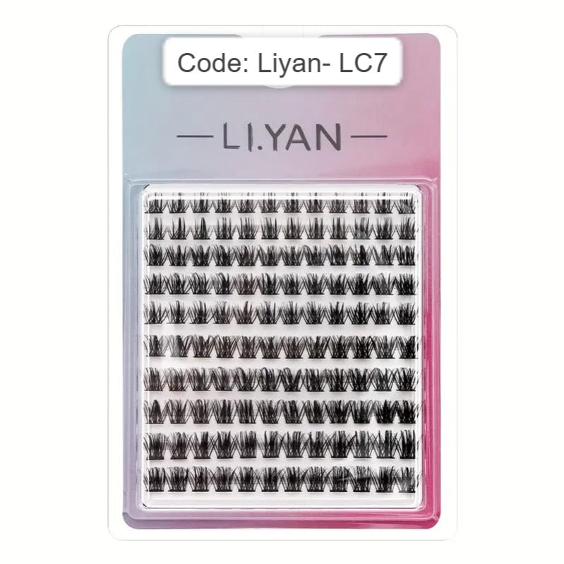 Shein 120pcs Individual Eyelash Clusters – Black Wispy Flare Lashes, Code: Liyan-Lc7