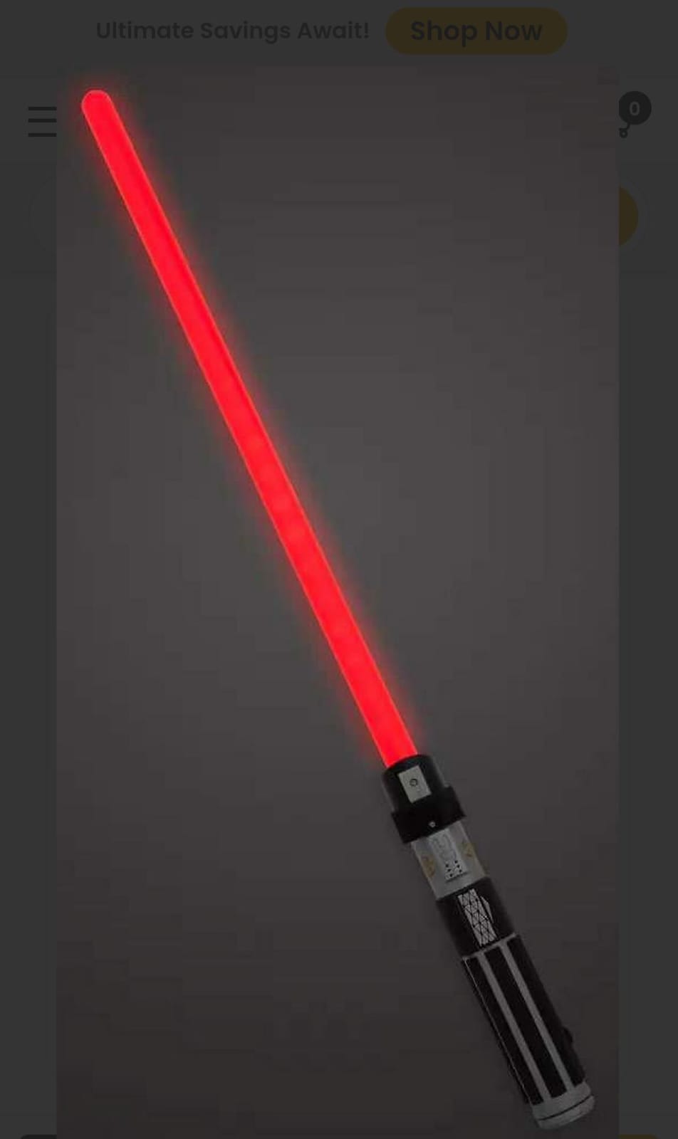 Star Wars Darth Vader Extendable Red Lightsaber Toy for Kids & Cosplay