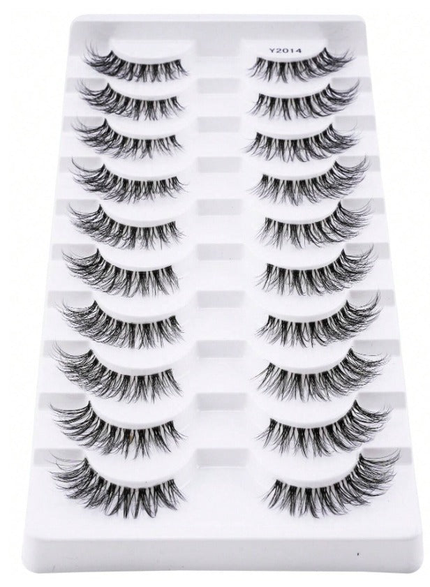 Shein Soft 10Pairs False Eyelashes Natural Look Wispy 3D, Code: Y2014 +