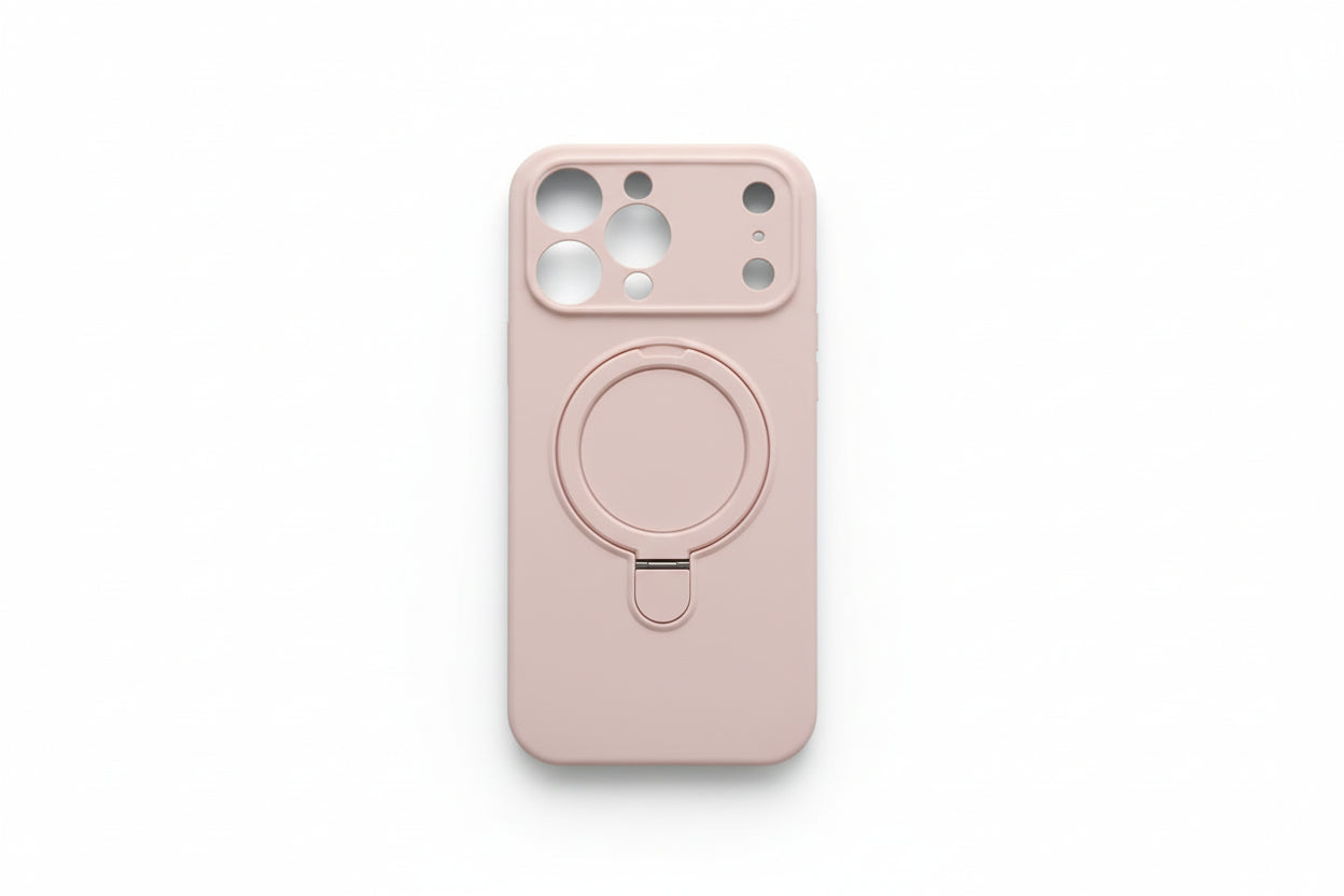 Magnetic Wireless Charge Soft Silicone Holder Case for IPhone 17Pro Max>