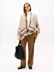 Tommy Stripe Border Cape +