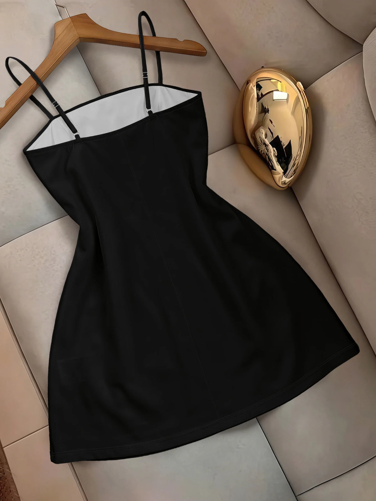 Women's Summer Leopard Print Spaghetti Strap Cami Dress