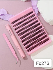 Shein Big Capacity Clustered Fluffy False Eyelashes, FD276 -.