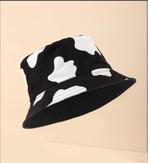 Shein Bucket Hat with Cow Pattern +
