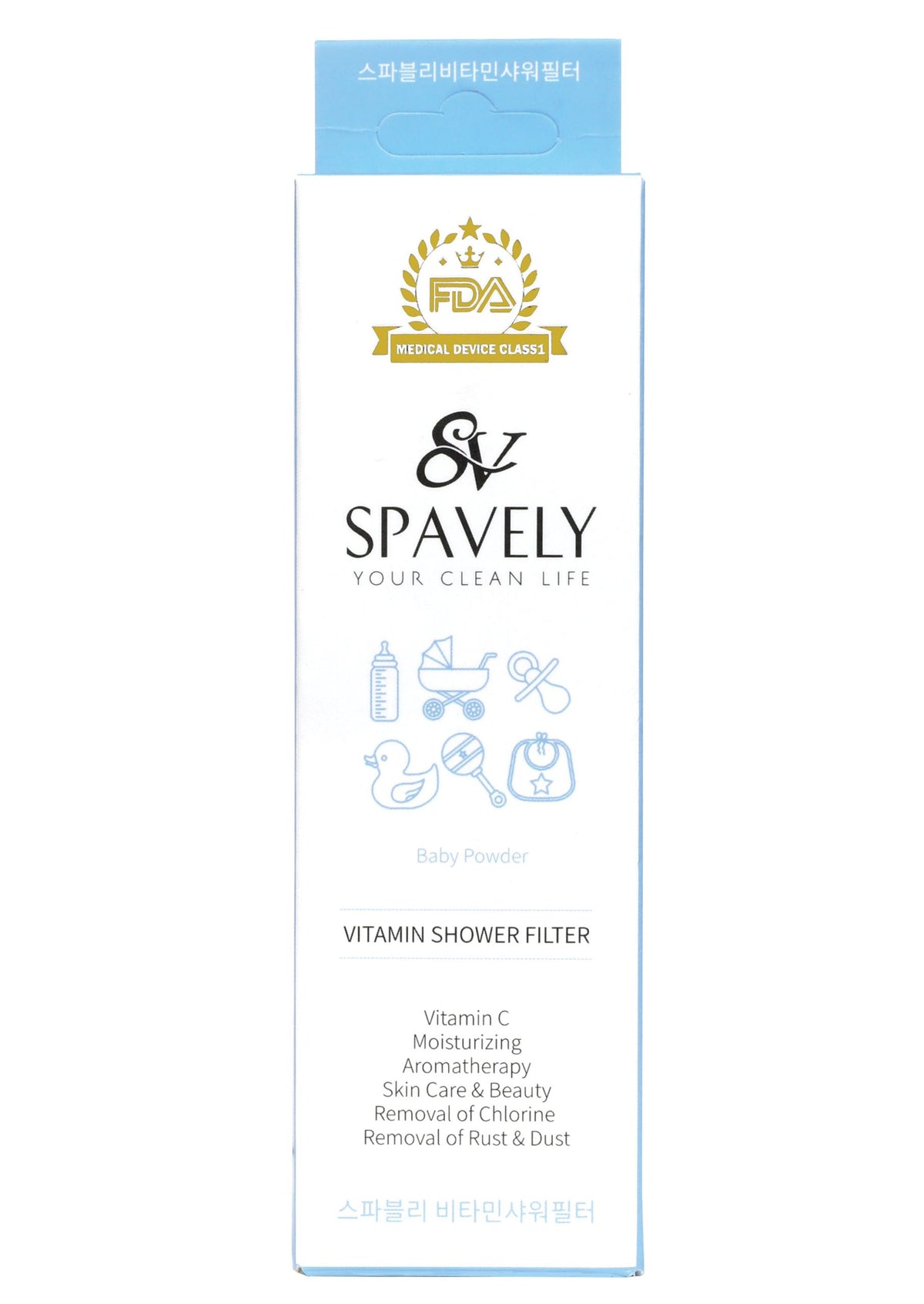 Spavely Baby Powder Vitamin Shower Filter