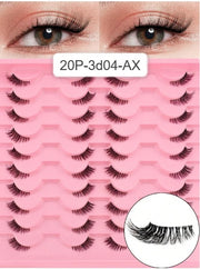 Shein 20 Pairs Half Lashes Natural Look, Code: 20PCZ-3D04-AX