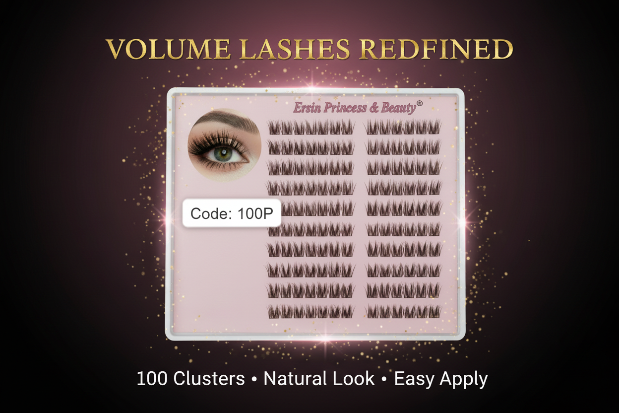 Shein 100Pcs Ersin Princess & Beauty – Premium Individual Cluster Lashes, Code: 100P +