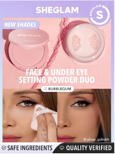 Sheglam Face & Under Eye Setting Powder Duo- Bubblegum >