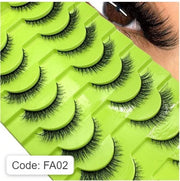 Shein Mega Volume Faux Mink Eyelashes – 10 Pairs, Code: FA02 +