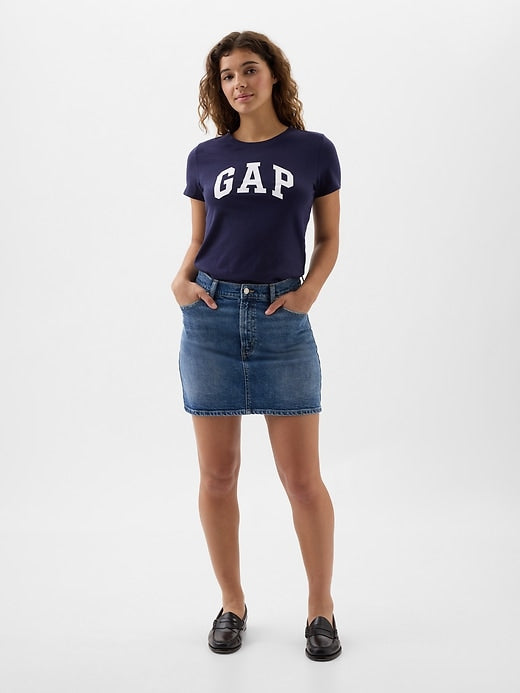Gap Factory Women's Logo T-Shirt Crewneck Short Sleeve Cotton